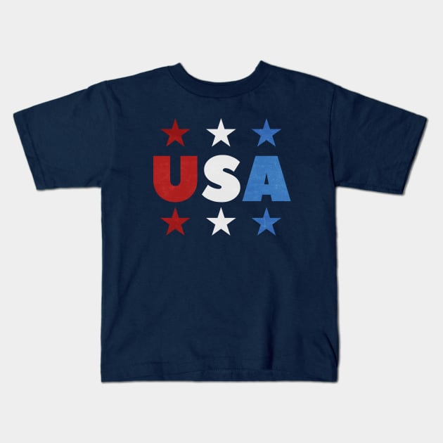 4th of July Independence Day T-Shirt Kids T-Shirt by happinessinatee